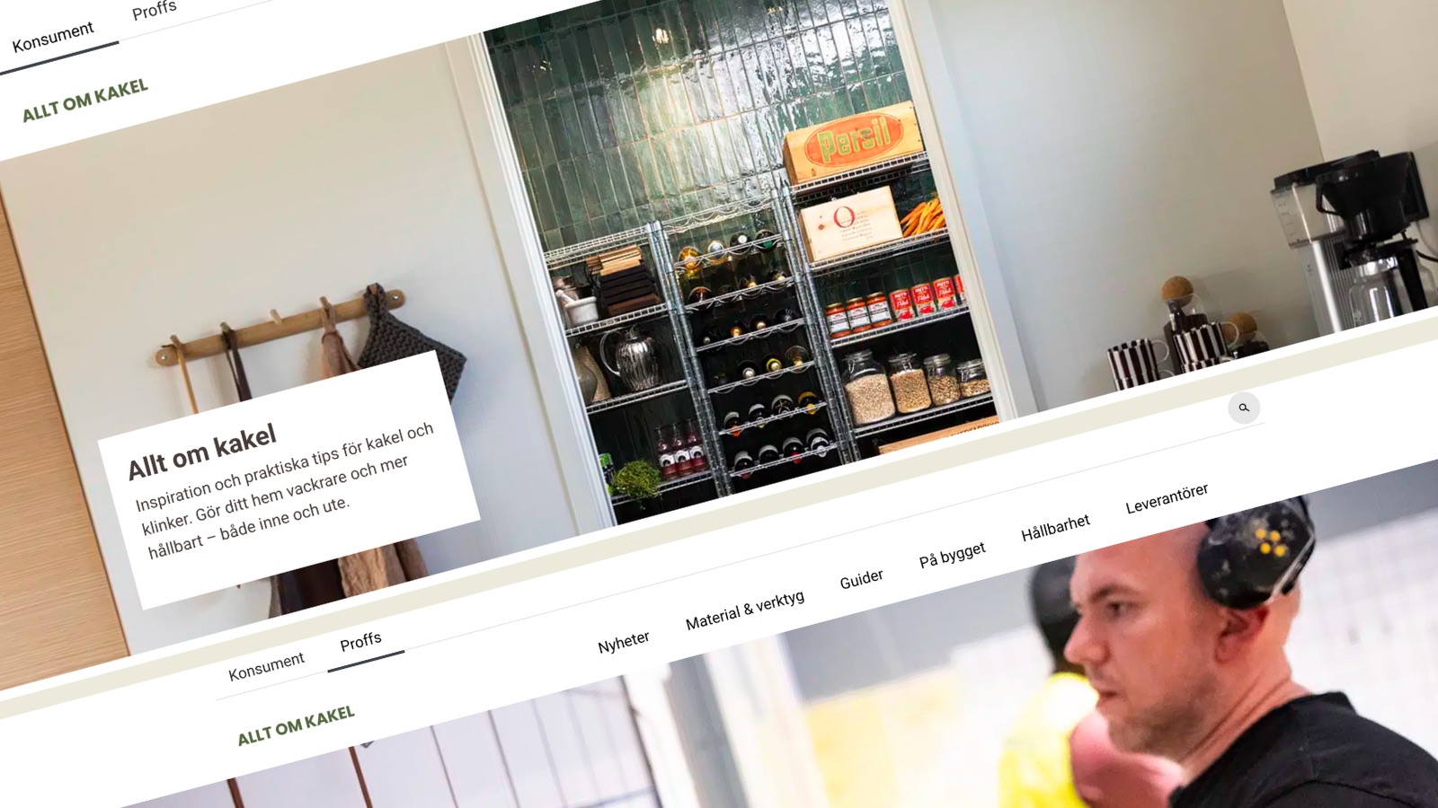 alltomkakel.se i två versioner, konsument och proffs